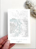 Puget Sound Washington Map - Standard Postcard