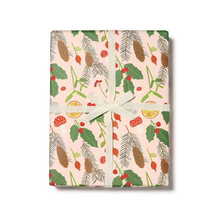 Holiday Greens wrapping paper