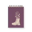 Boot Bouquet Mini Jotter Notebook