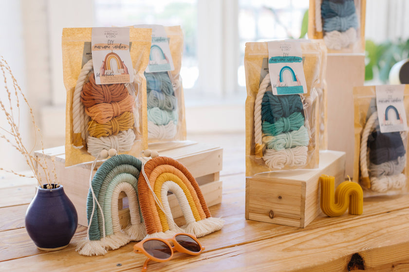 DIY Macrame Rainbow Kit (Various Colors)