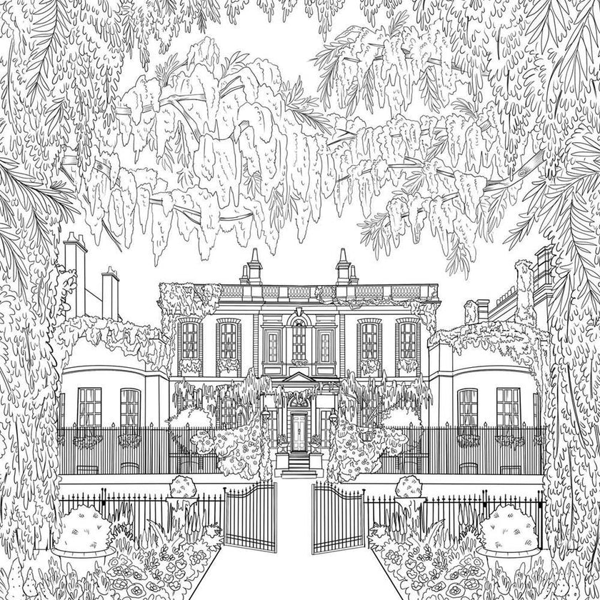 Bridgerton Coloring Book: From the Gardens to the Ballrooms