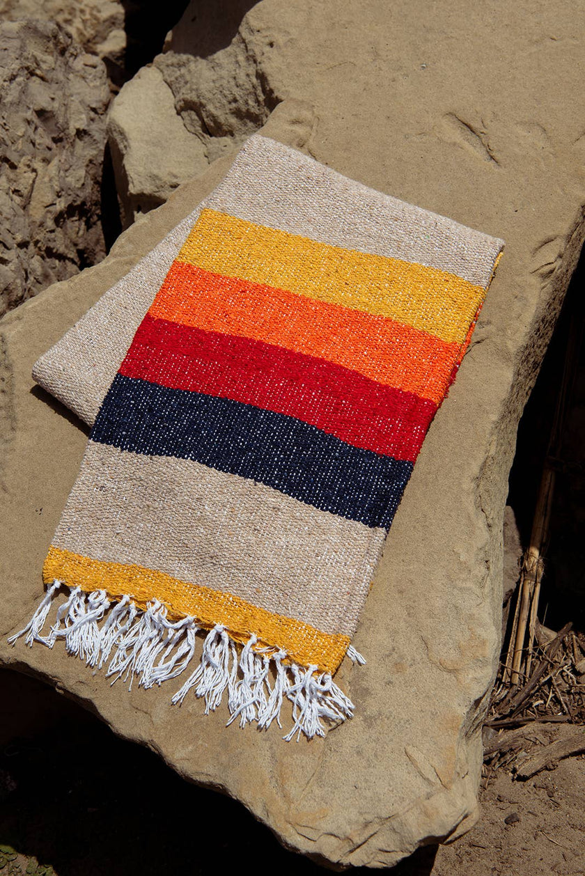 Vintage Desert - Recycled throw blanket