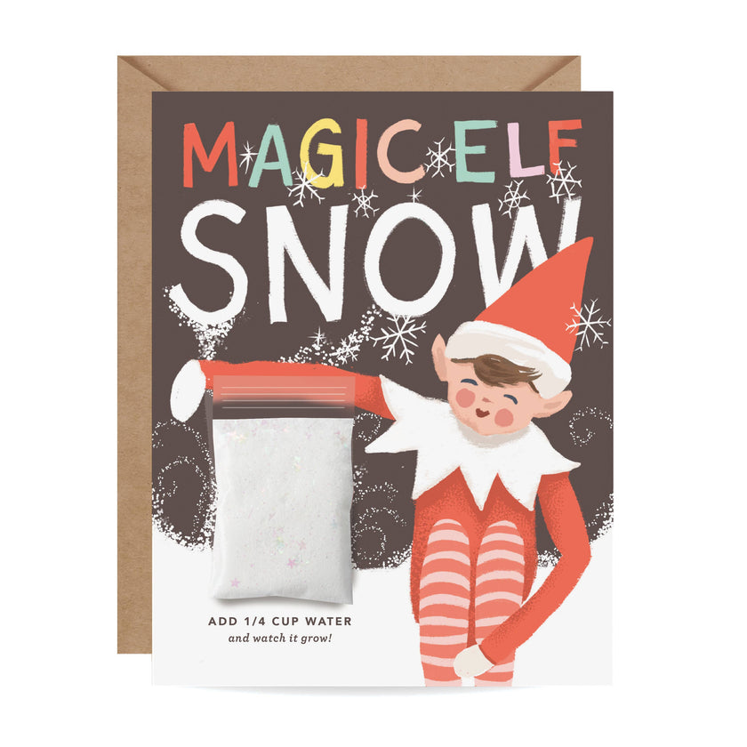 Snow Card - Magic Elf Instant Snow Holiday Card