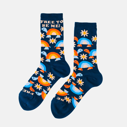 Free To Be Me - Small Crew Socks - Inspirational Gifts