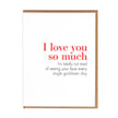Not Tired Greeting Card