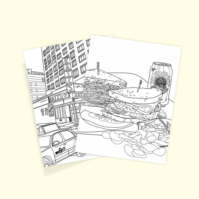 Deli Doodles - A coloring book