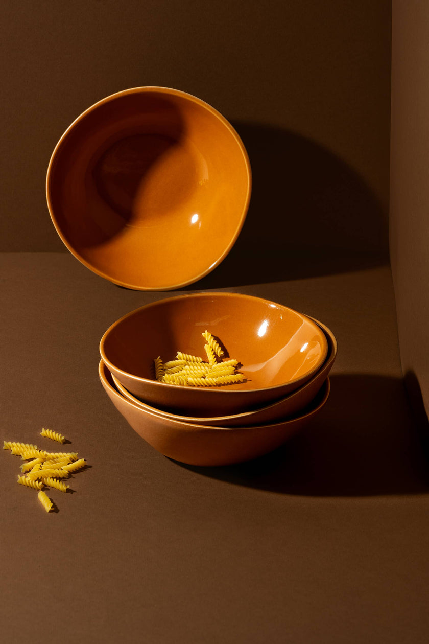 Stoneware Soup Shallow Bowl