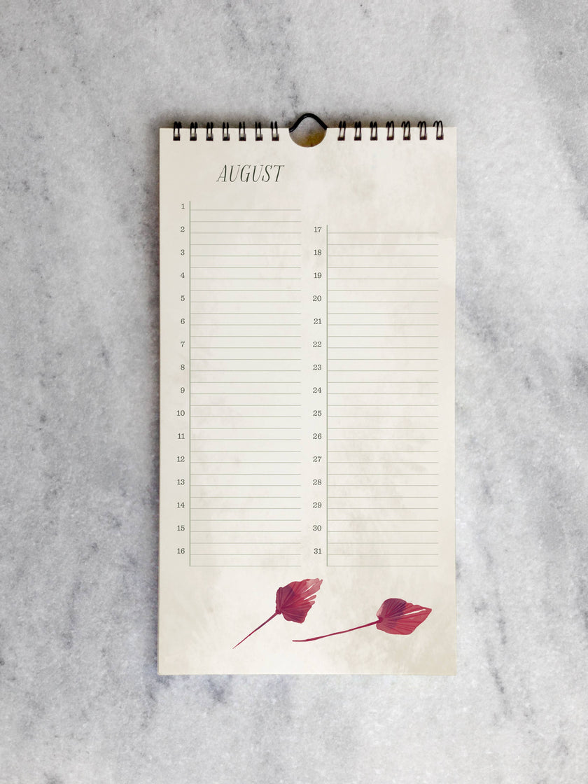 Field Flowers Celebration Calendar