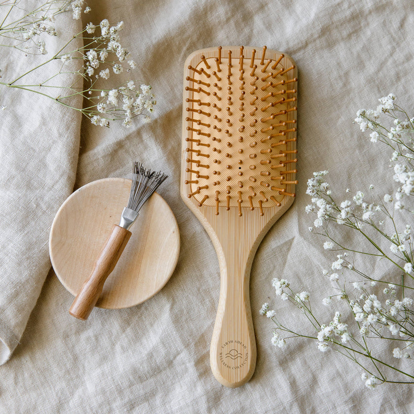 Large Square Bamboo Hair Brush