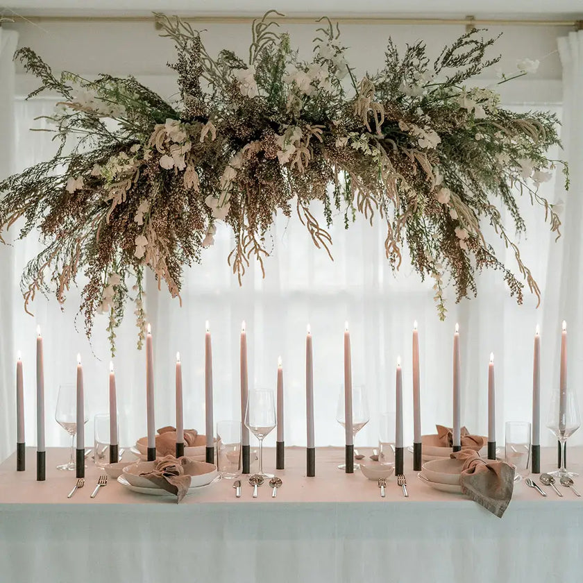 Bluebell Beeswax Dipped Candles 10