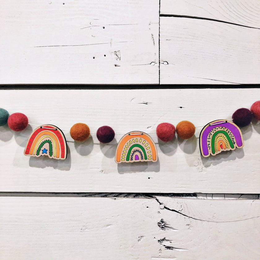 DIY Craft Kit - Rainbow Garland