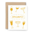 Congrats! Champagne Letterpress Card