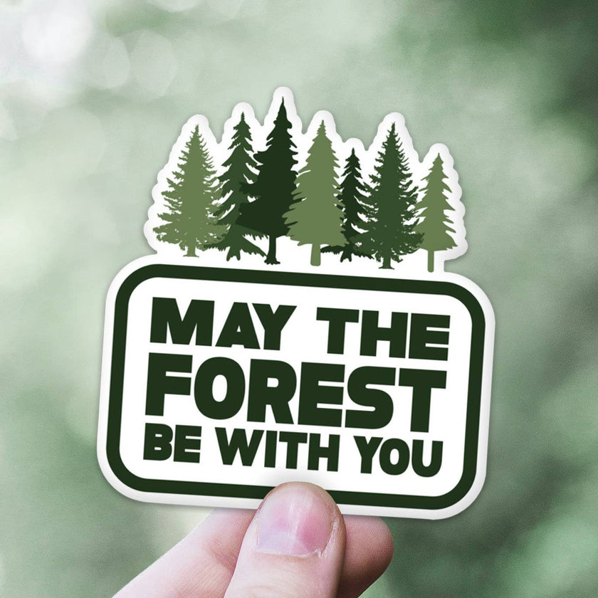 May The Forest Be With You Sticker