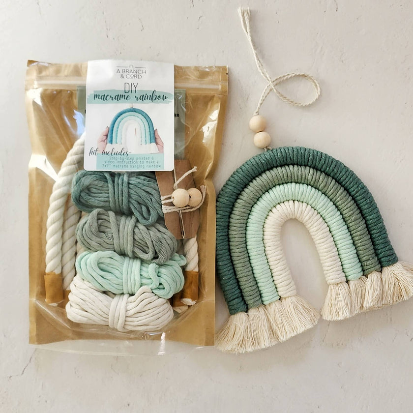 DIY Macrame Rainbow Kit (Various Colors)