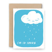 I'm So Sorry Cloud Letterpress Card