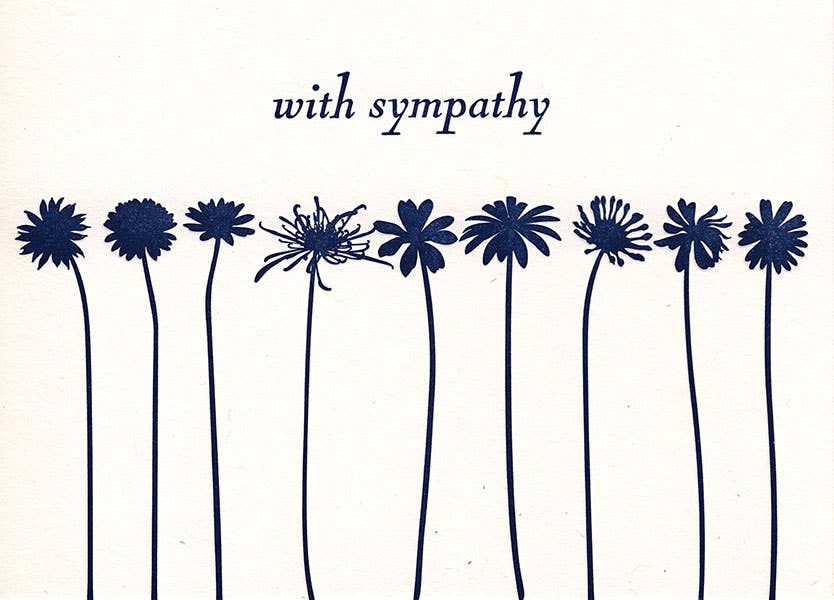 With Sympathy Greeting Card