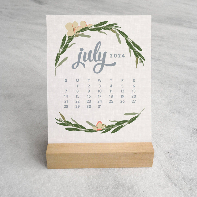 2025 Desk Calendar, Wildflower