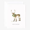 Reindeer merry christmas card