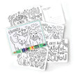 Color-In Postcard Kit - Kids Thank You
