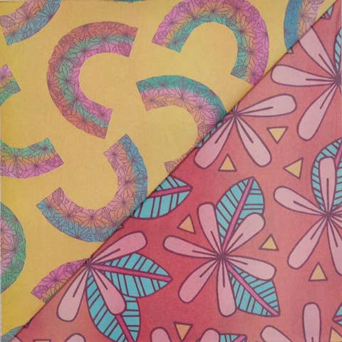 Tiare / Rainbows •  Double Sided Wrapping Paper