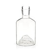 Pacific Northwest Mountain Themed Crystal Liquor Decanter