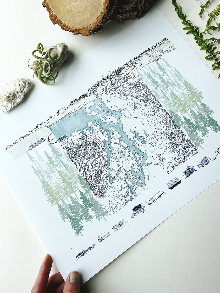 Puget Sound Life ART PRINT