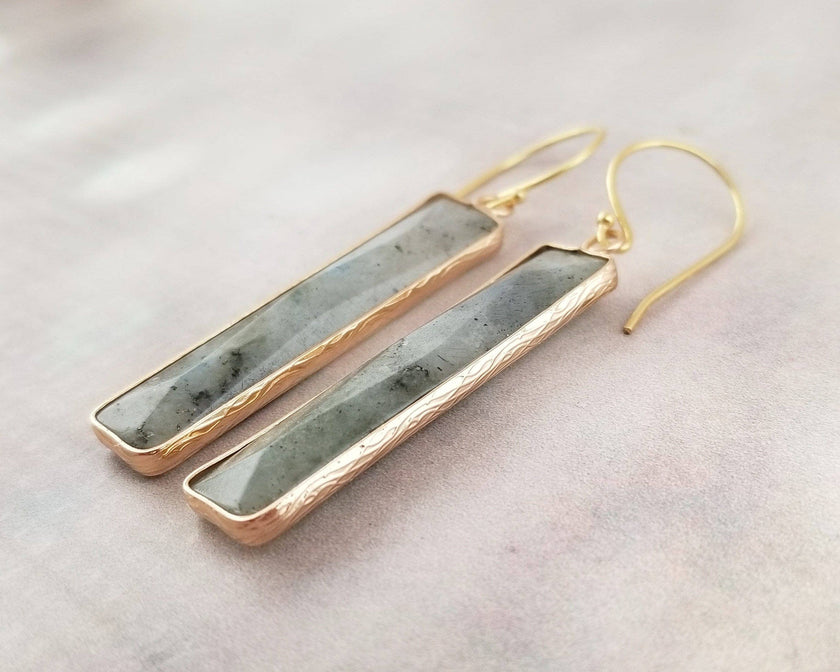 Labradorite Earrings