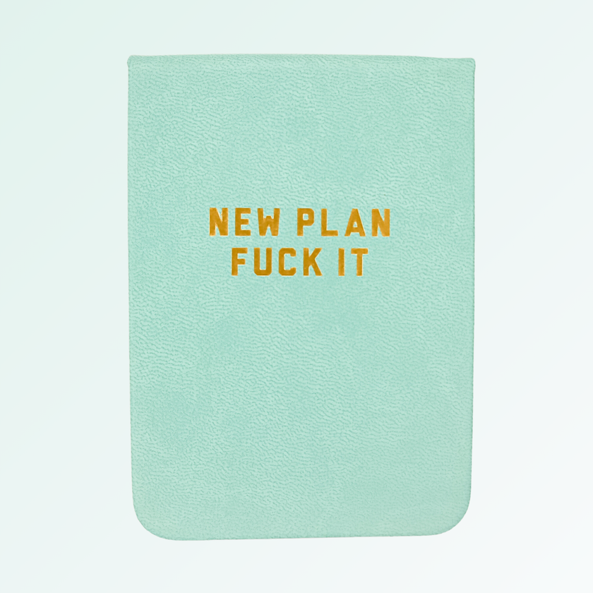 New Plan Fuck It - Leatherette Pocket Journal