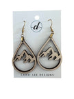 Wood Dangle Earrings