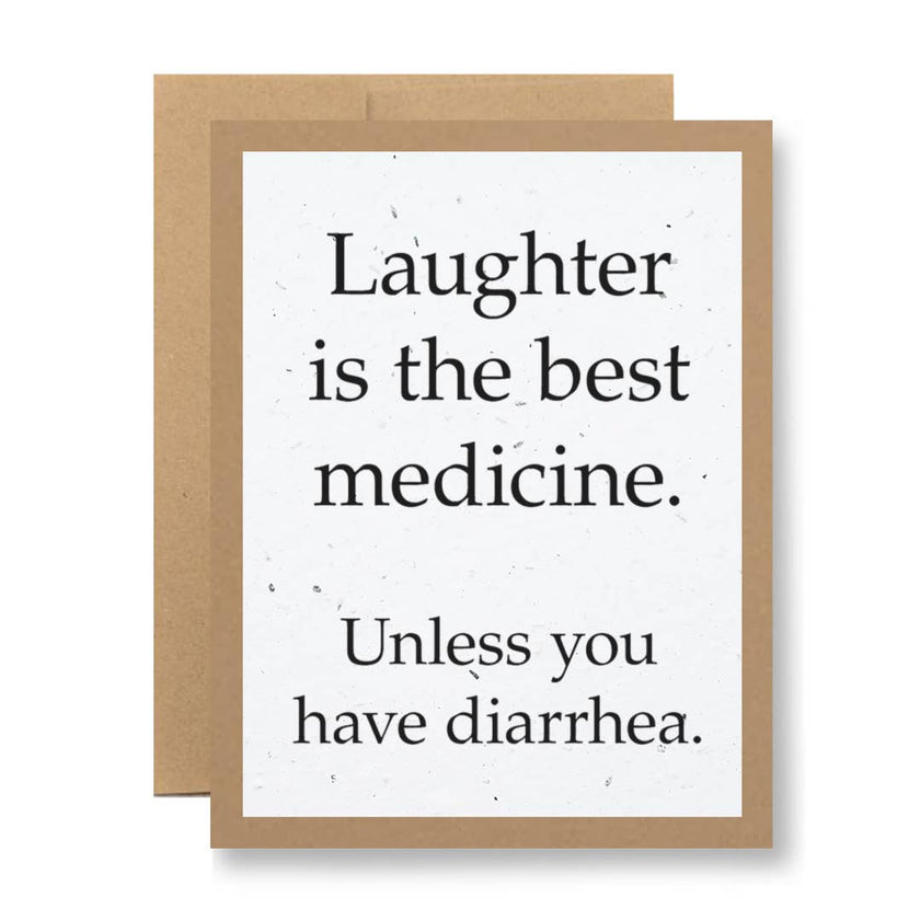 Laughter is the best - Seed Paper Card