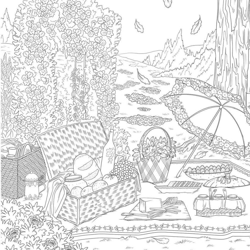 Bridgerton Coloring Book: From the Gardens to the Ballrooms