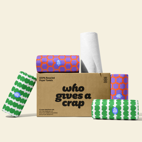 100% Recycled Paper Towel Roll