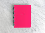 2025 Hard Cover Planner - Hot Pink