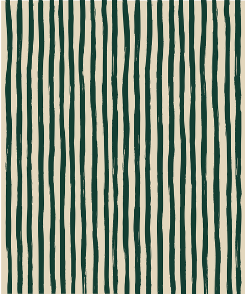 Stripe Plush Throw - Evergreen
