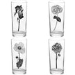 Flowers Black Collins Glass Quad Boxed Mixed Pack Set