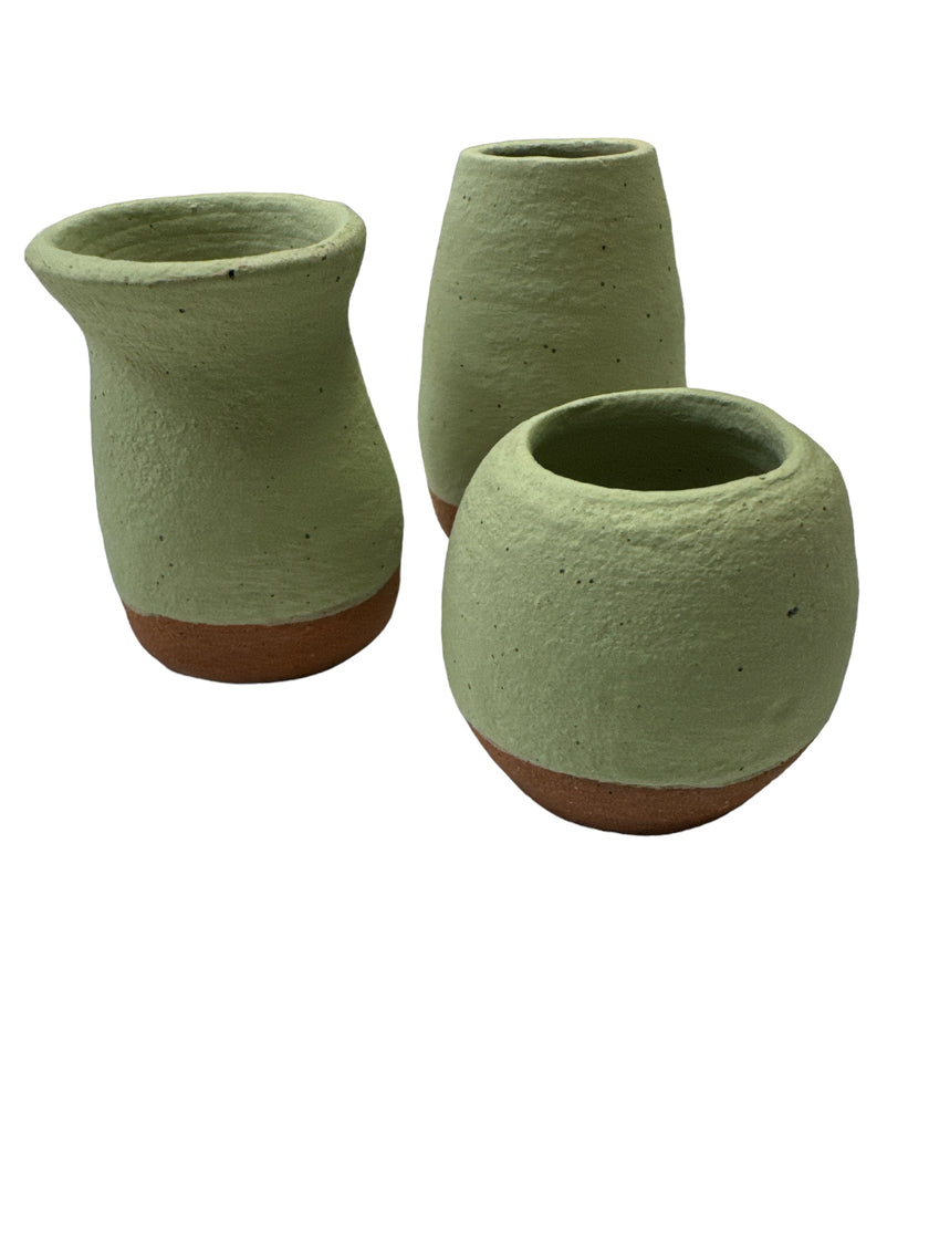 Set of 3 Handmade Mini Vases
