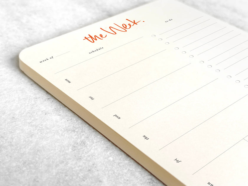 Weekly Planner Notepad