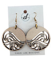 Wood Dangle Earrings