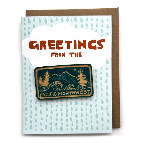 Greetings - Pacific Northwest Magnet w/ Card
