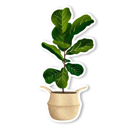 Fiddle Leaf Vinyl Sticker