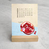 2025 Desk Calendar, Les Fruits