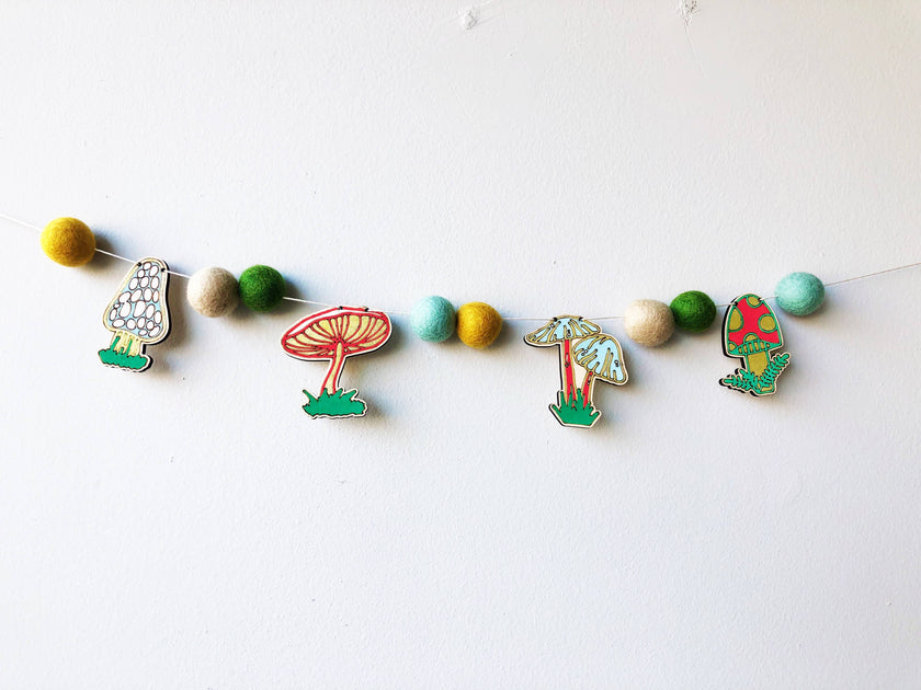 DIY Craft Kit - Mushroom Garland