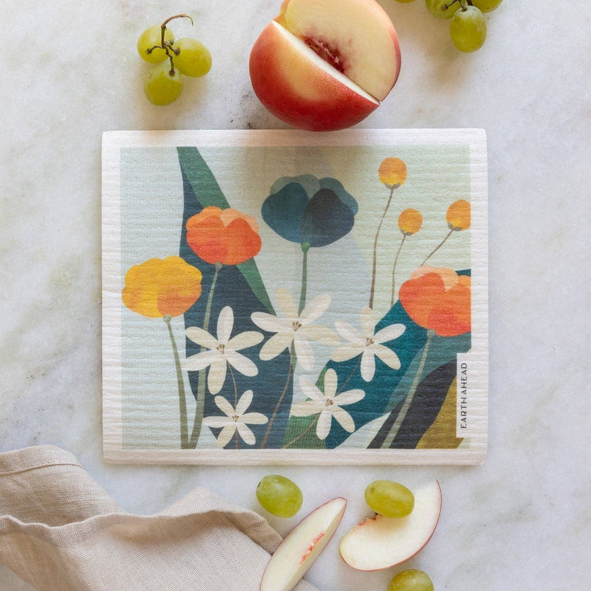 Floral Swedish Dishcloths 6 Pack