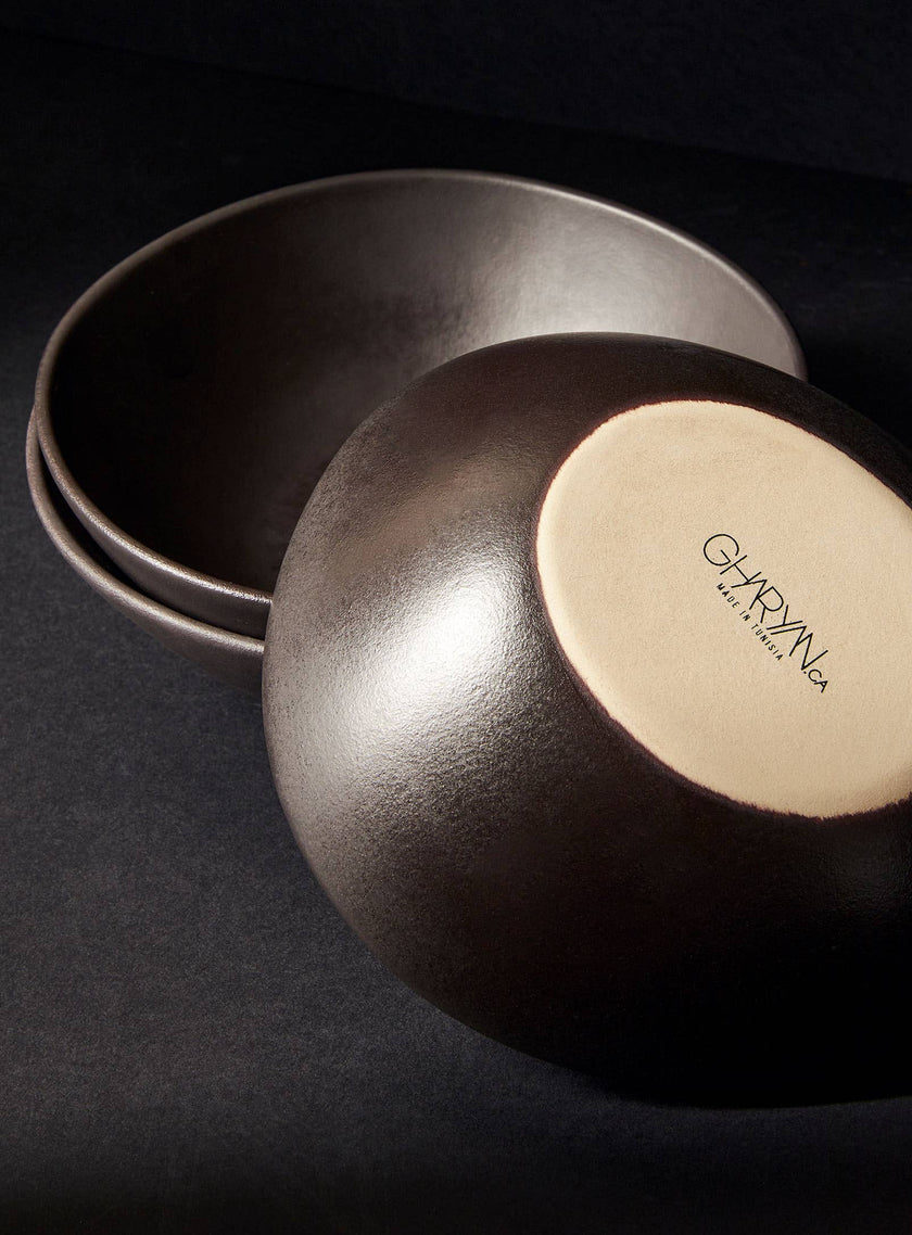 Stoneware Soup Shallow Bowl