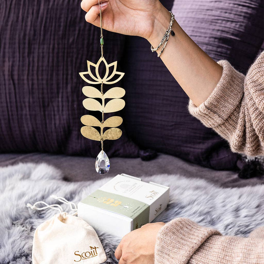 Cloud/Blue Howlite Suncatcher
