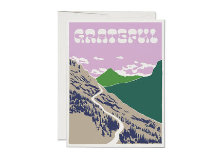 Gratitude Mountain thank you greeting card