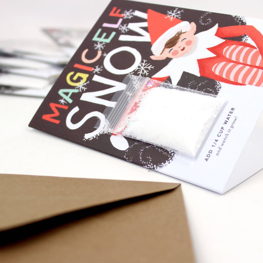Snow Card - Magic Elf Instant Snow Holiday Card