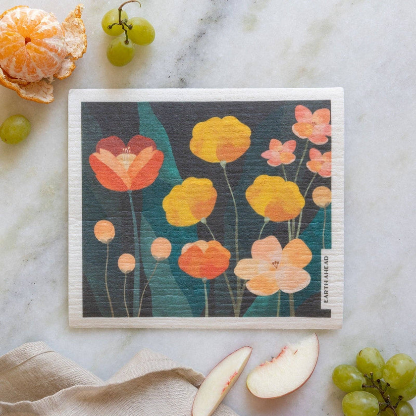 Floral Swedish Dishcloths 6 Pack