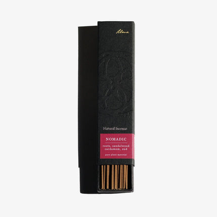 NOMADIC (ROOTS, SANDALWOOD, CARDAMOM, OUD) Natural Incense Sticks