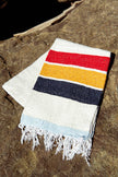 Vintage Camp - Recycled throw blanket